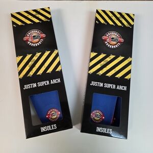 Justin Workboots Insoles Mens Size 12.5 - 13.5 Super Arch Replacement New 2 Pack